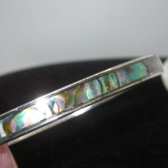Jewelry - Abalone Hinged Bracelet Narrow
